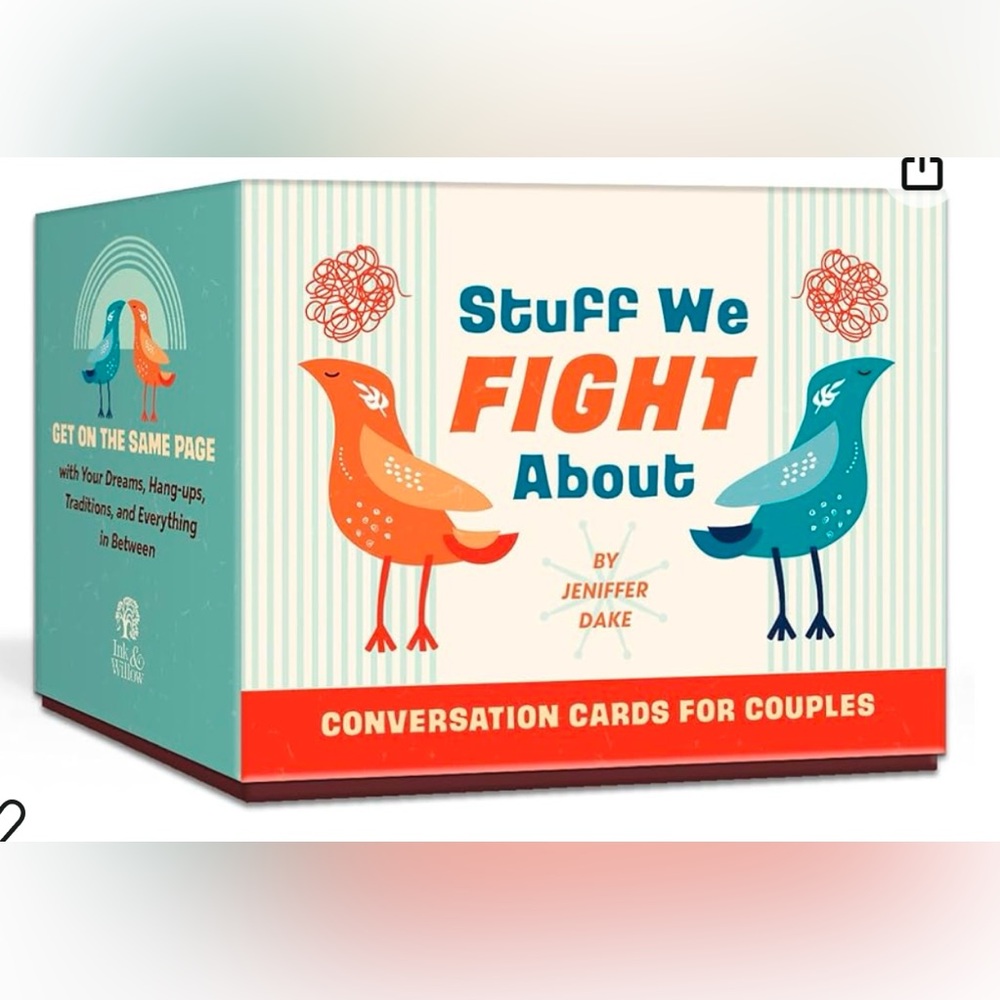 Stuff We Fight About Conversation Cards - Orange and Blue